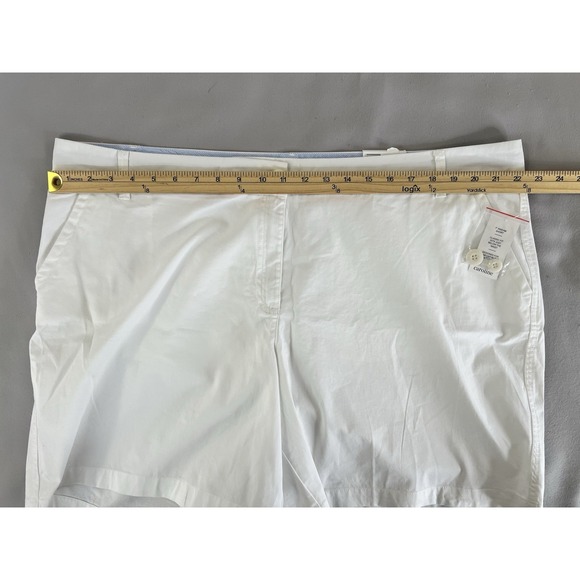 Crown & Ivy‎ Caroline Classic Fit Woman's Shorts White Size 20W NEW - Picture 2 of 7